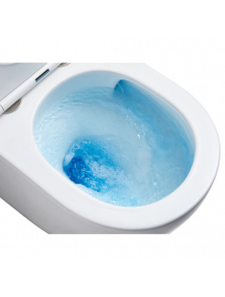 Mereo WC závesné kapotované, Smart Flush RIMLESS,